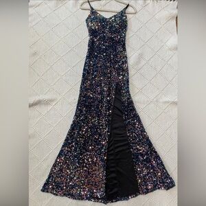 B. Smart Sequin Evening Gown